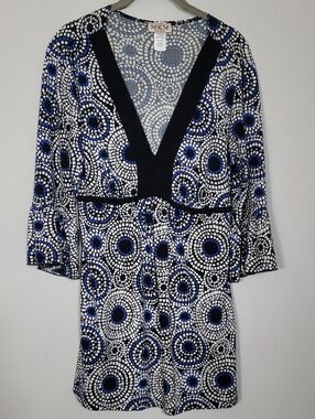 Y2K MKM Designs Babydoll Tunic Top Size XL Bell Sleeve Witchy Whimsigoth Fairy